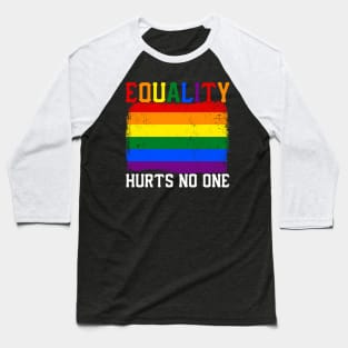 Pride Human Rights Lgbt Equality Hurts No One Baseball T-Shirt